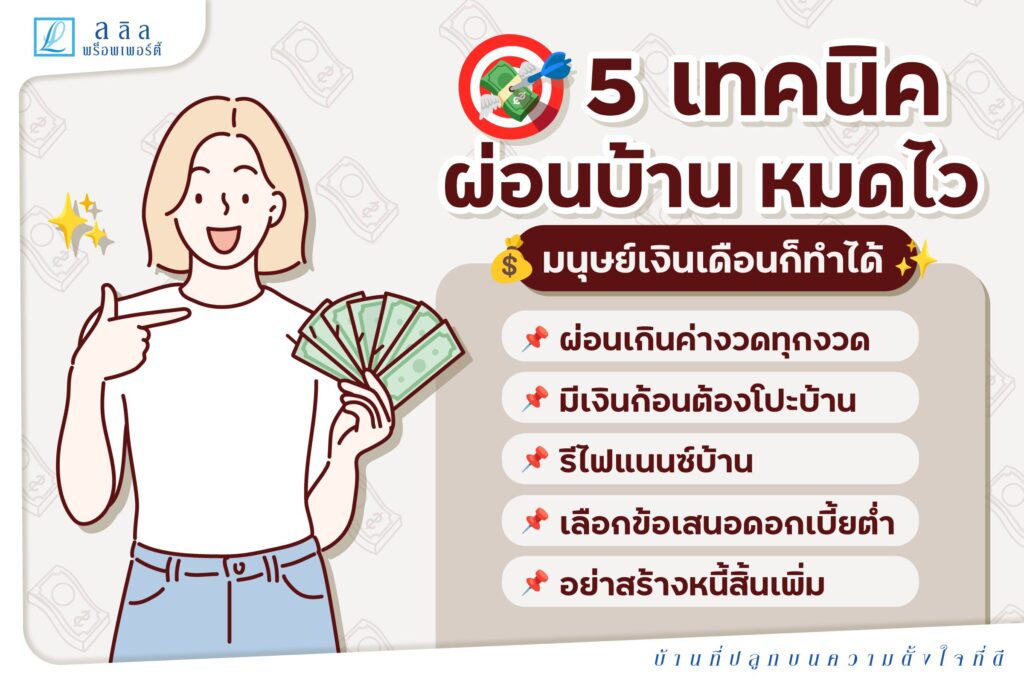 5 เทคนิค ผ่อนบ้านหมดไว มนุษย์เงินเดือนก็ทำได้