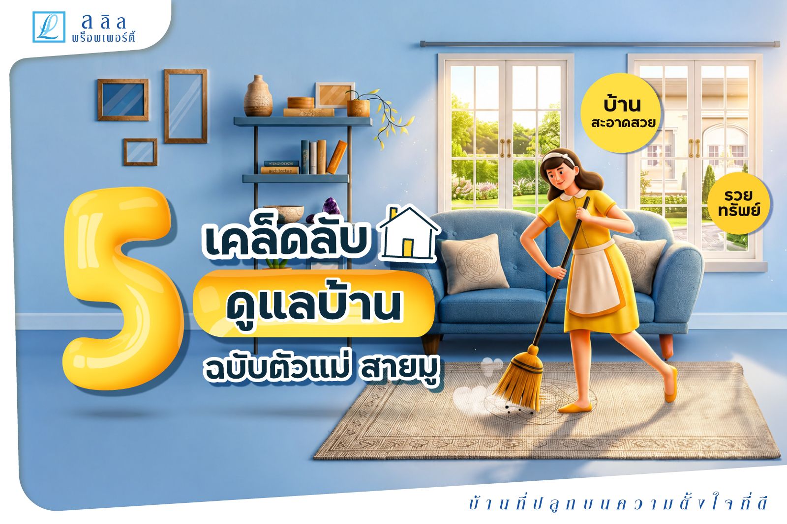 5 เคล็ดลับการทำความสะอาดบ้าน ฉบับตัวแม่สายมู